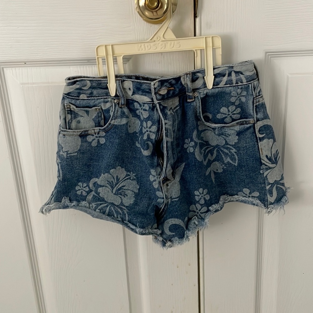 Playboy by Pac Sun denim shorts